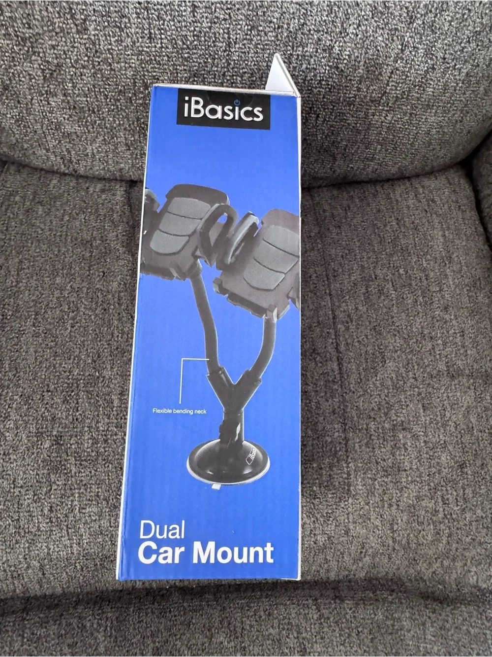 iBasics Dual Car Mount Holder - Black. NEW